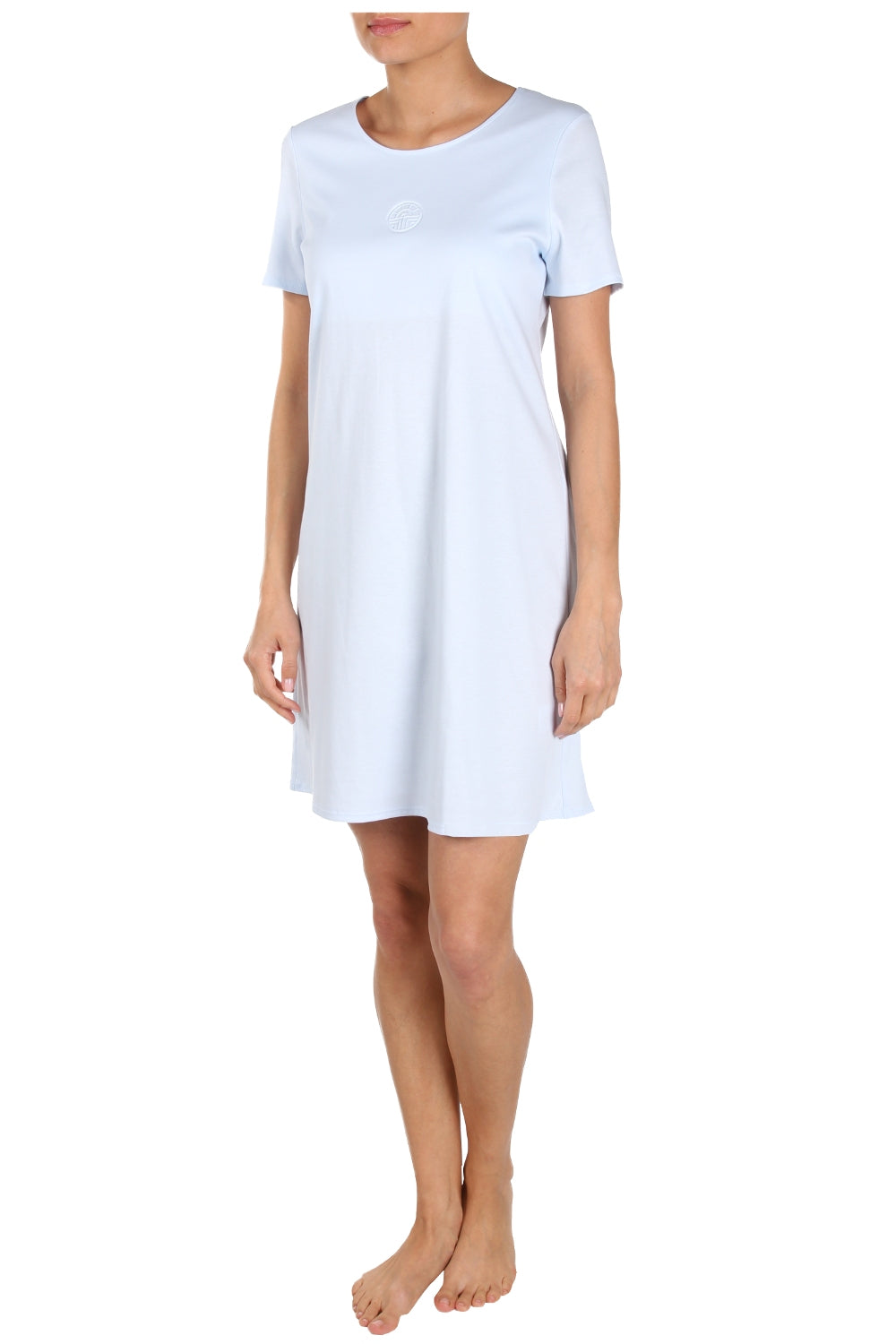 Feraud Night Dress, 1/2 Sleeve, Round Neck, Interlock (3883006) Bleu