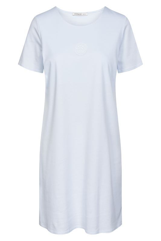Féraud Nightgown front view in Bleu