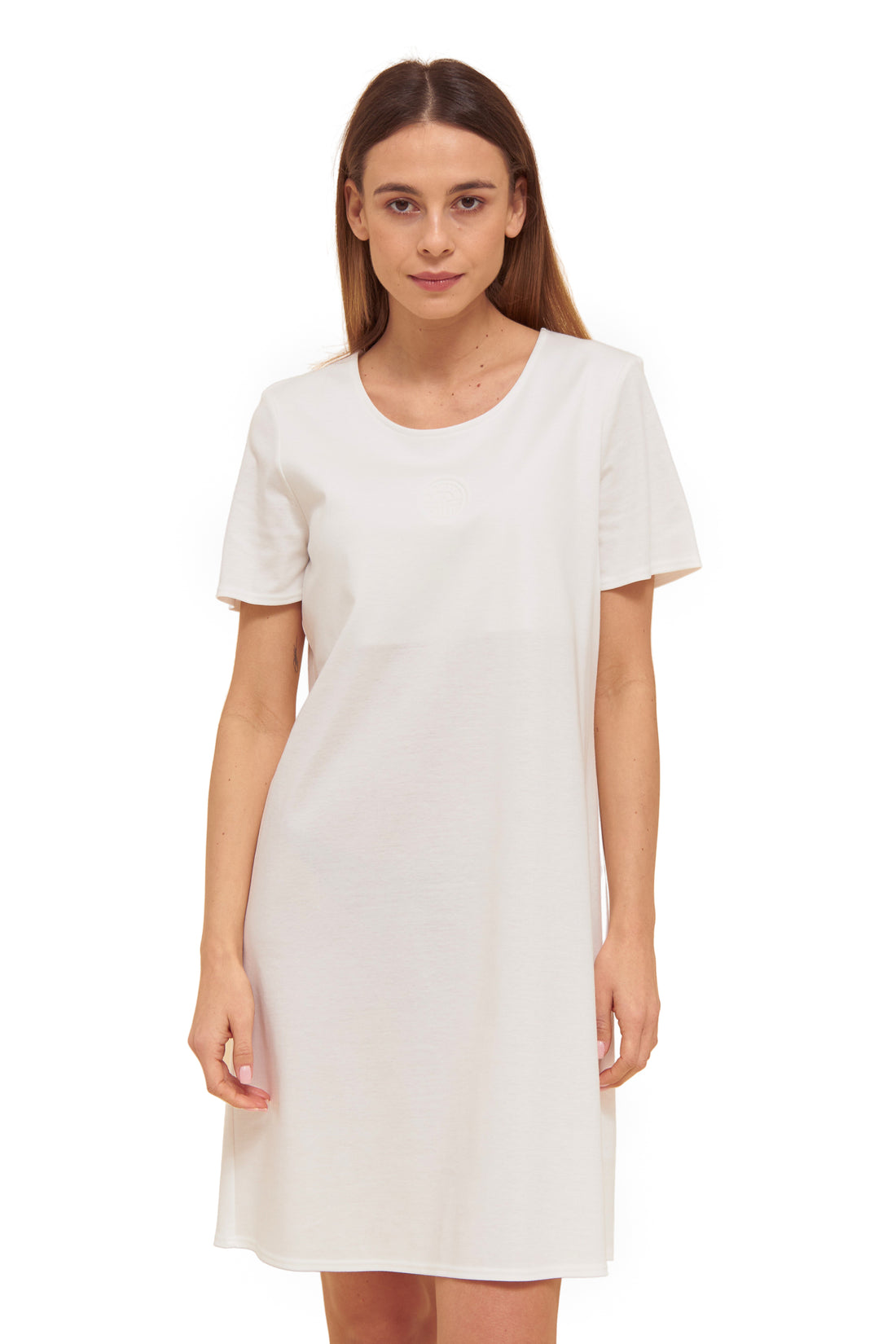 Feraud Night Dress, 1/2 Sleeve, Round Neck, Interlock (3883006) Champagner