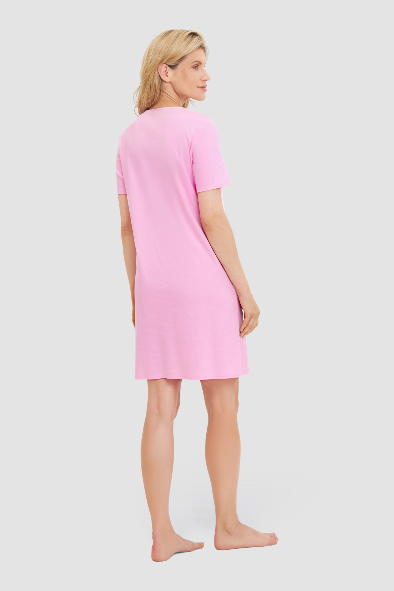 Féraud Nightgown back view in English Rose