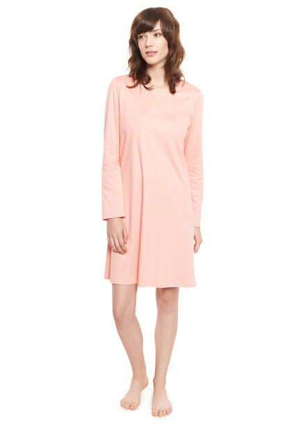 Feraud Night Dress, 1/1 Sleeve, Round Neck Interlock (3883011) Coralle