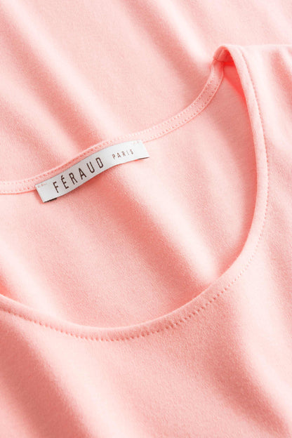 Feraud Night Dress, 1/1 Sleeve, Round Neck Interlock (3883011) Coralle