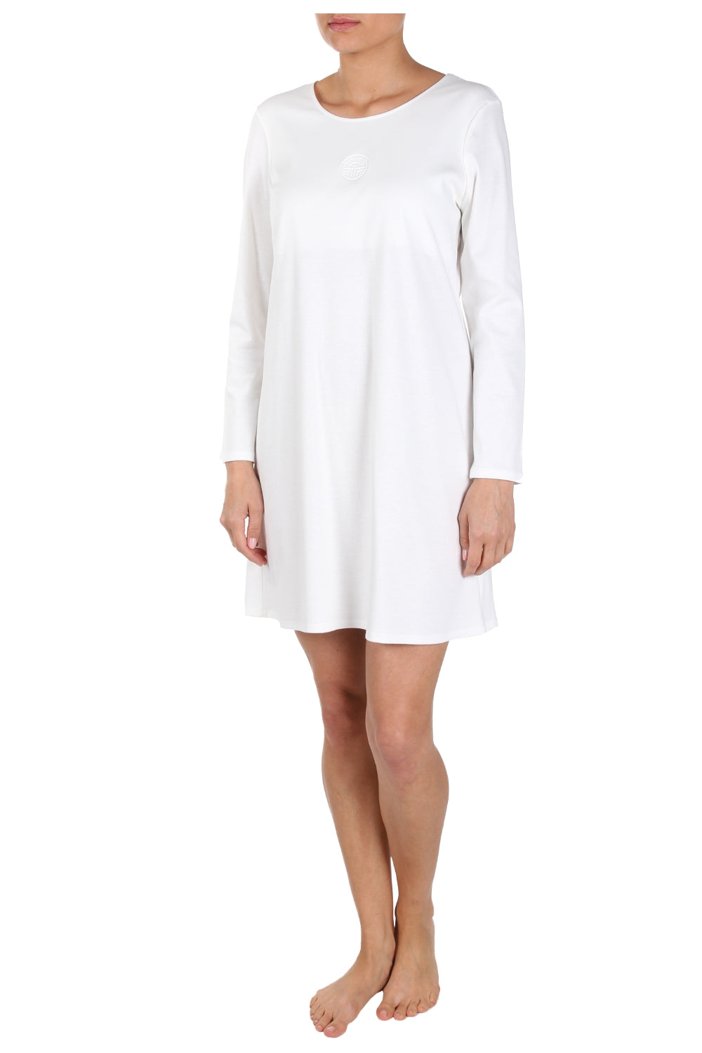 Feraud Night Dress, 1/1 Sleeve, Round Neck Interlock (3883011) Champagner