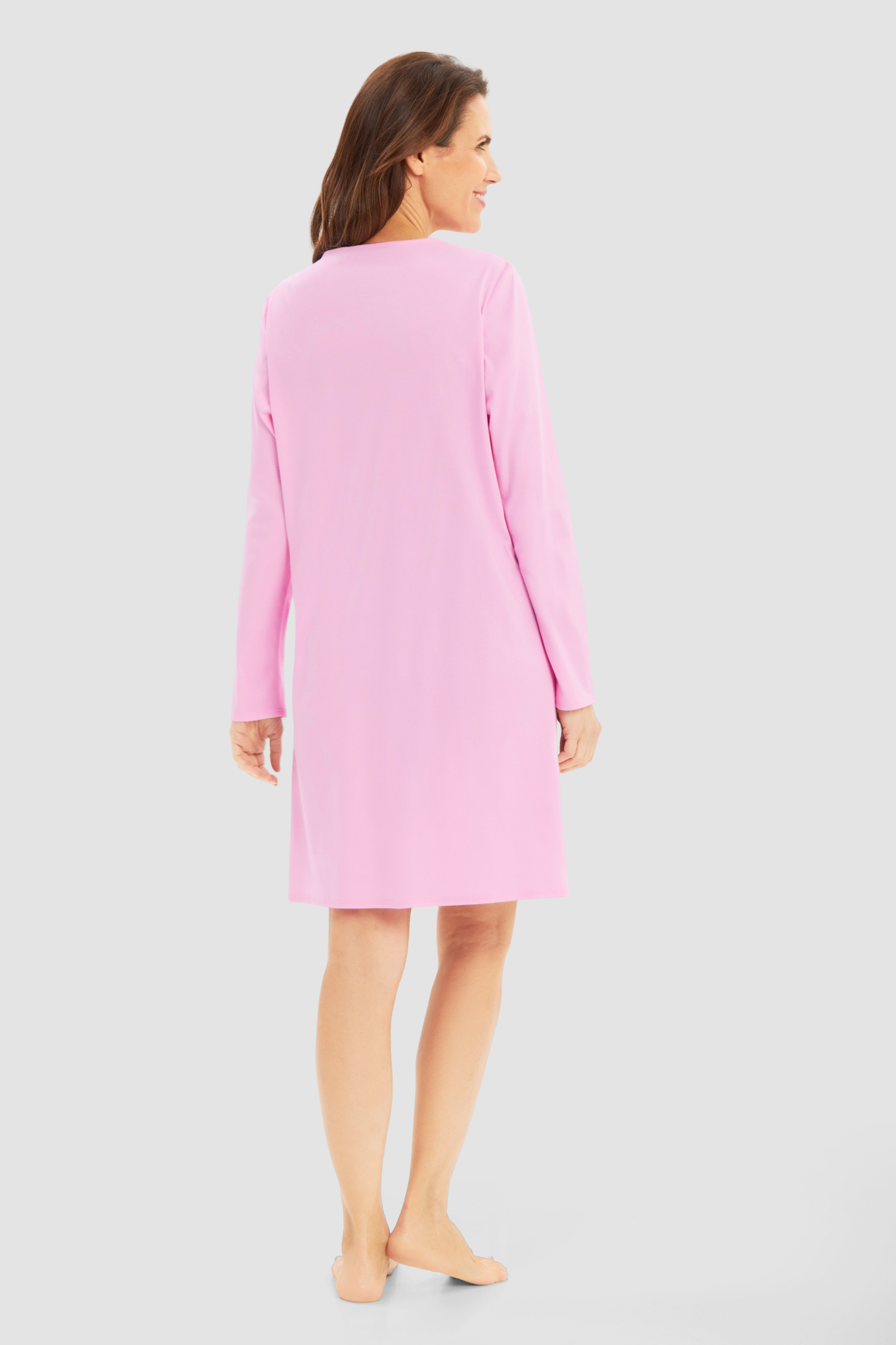 Féraud Nightgown back view in English Rose