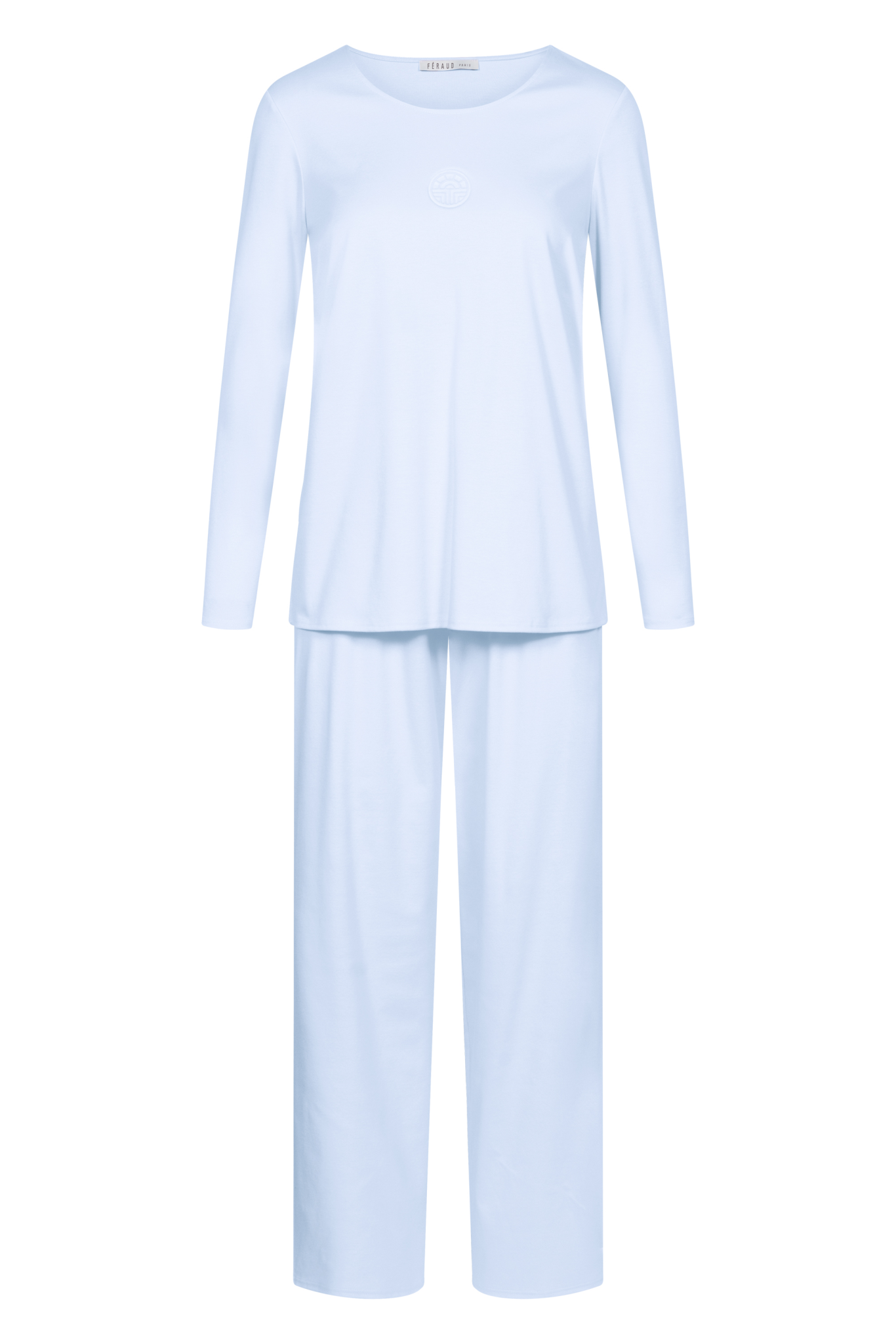 Féraud Pyjamas front view in Bleu