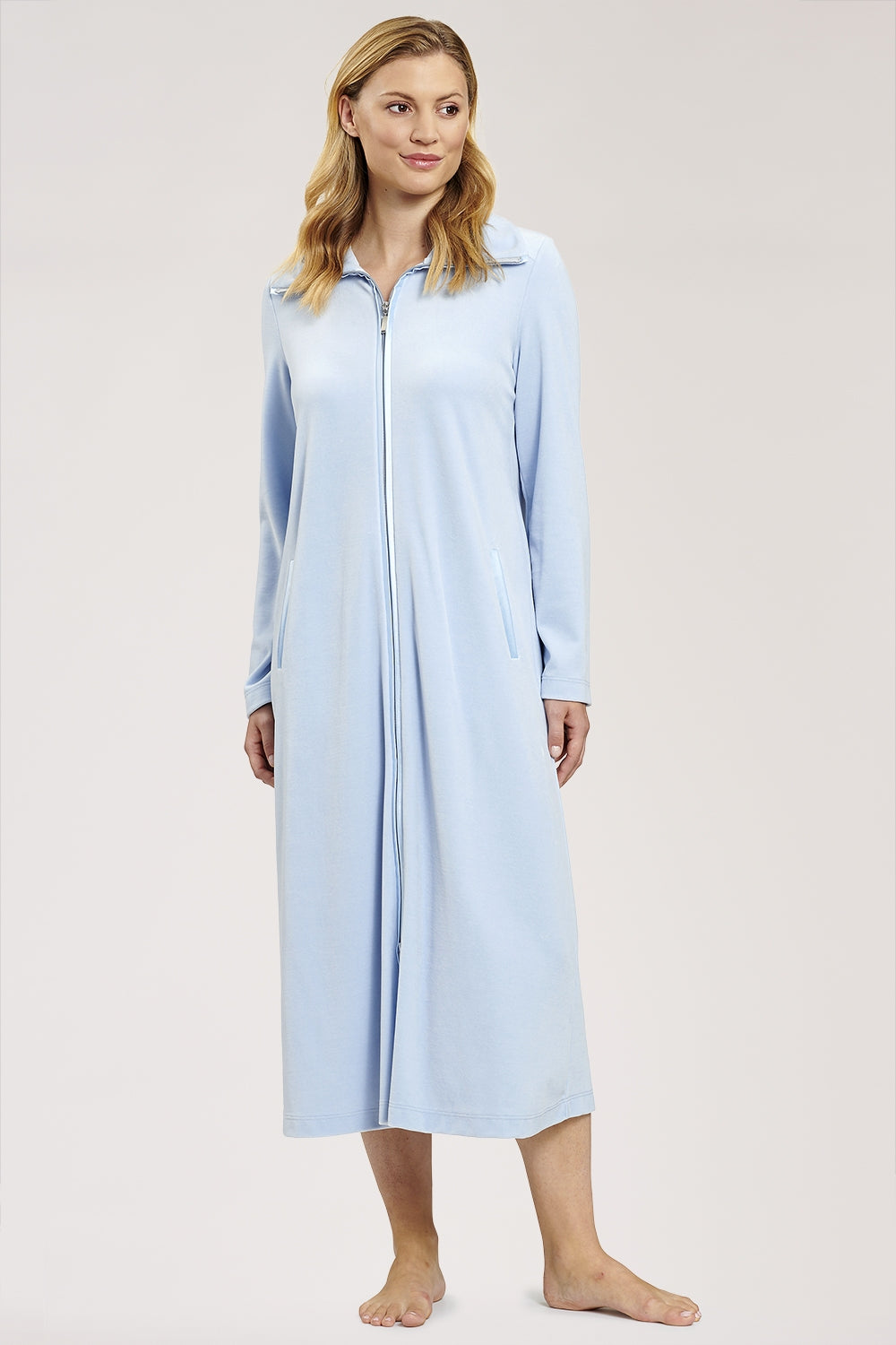 Feraud Robe, 1/1 Sleeve, Zipper, Pockets Nicki (3883036) Powder Blue