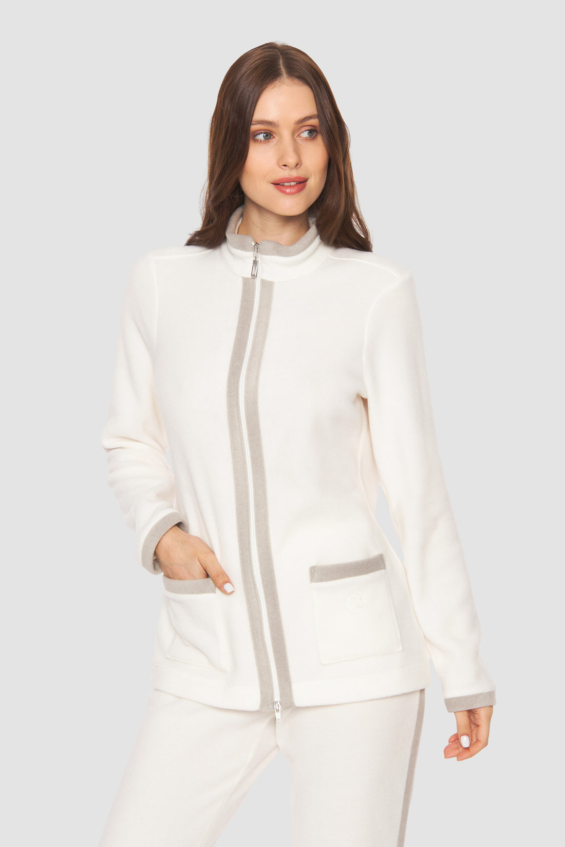 Feraud Lounge Suit, 1/1 Sleeve, Pants 1/1, Zipper, Pocke (3883158) Ivory