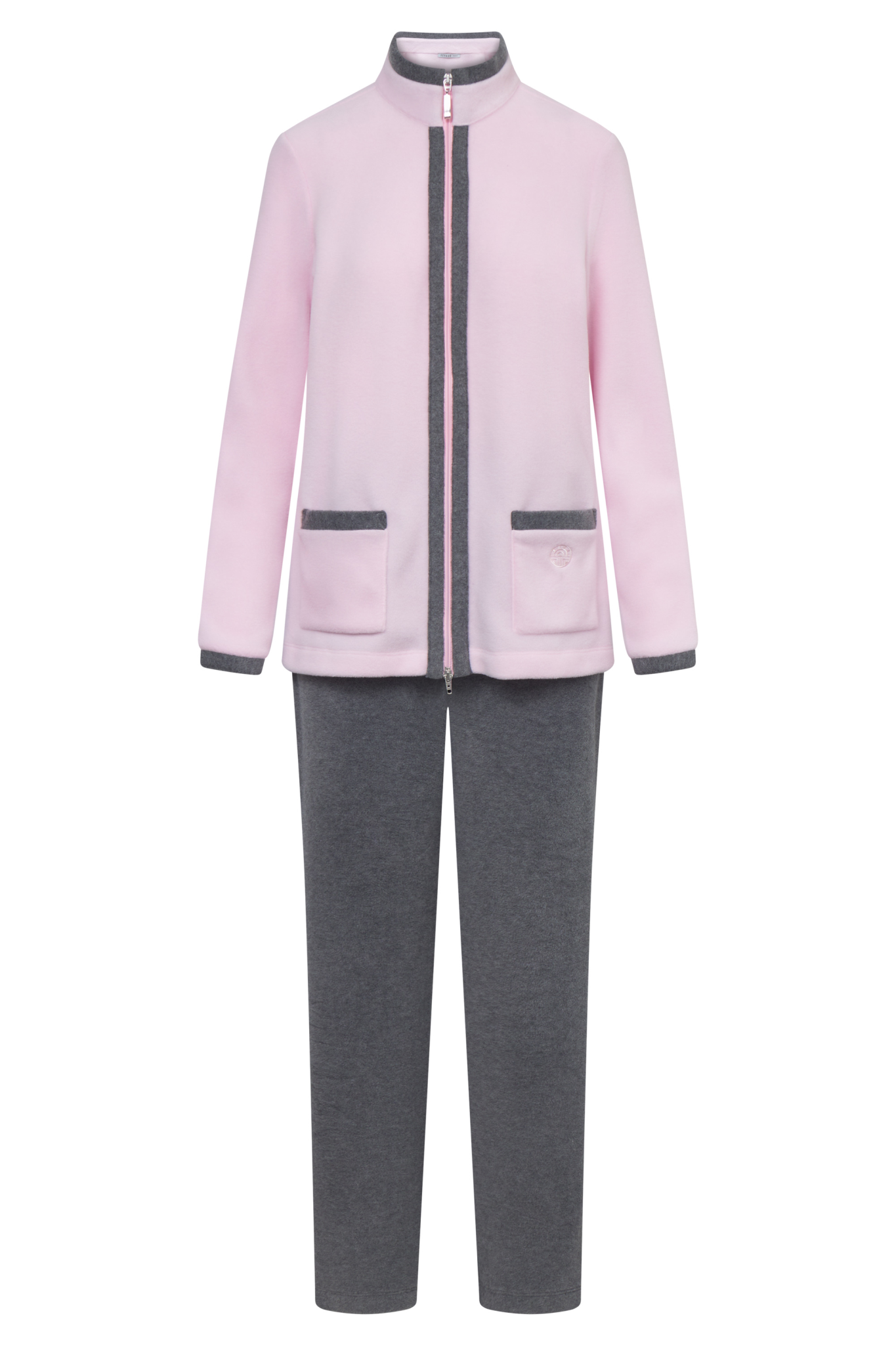 Féraud Lounge Set front view in Pale Rose