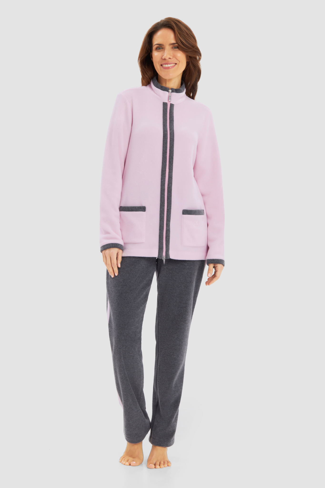 Féraud Lounge Set on model in Pale Rose