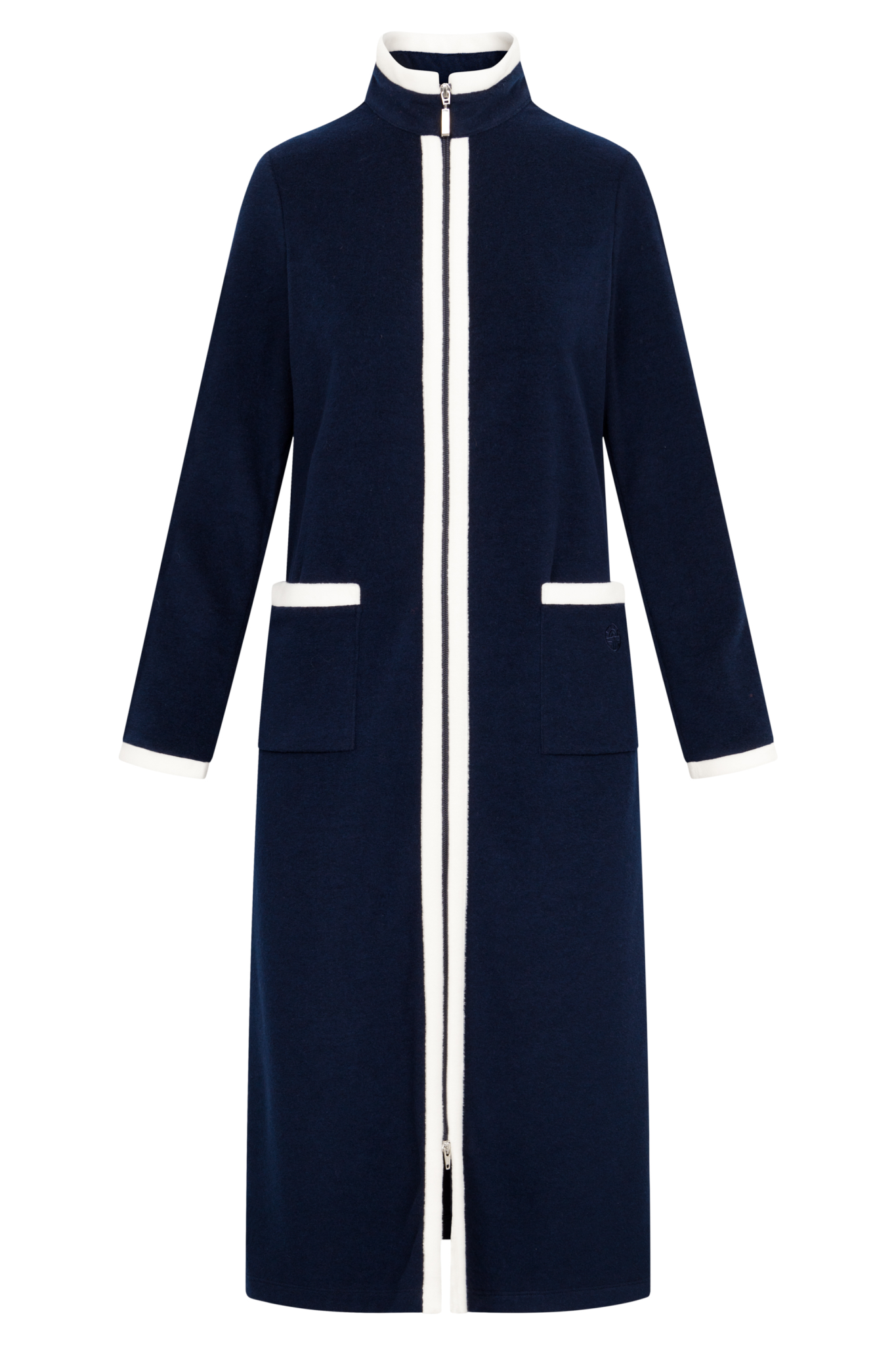 Féraud Robe front view in Navy