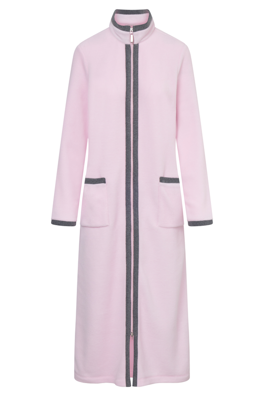 Féraud Robe front view in Pale Rose