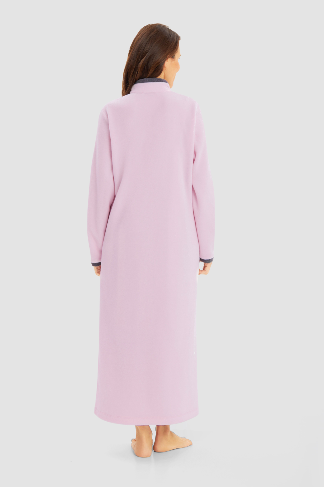 Féraud Robe back view in Pale Rose