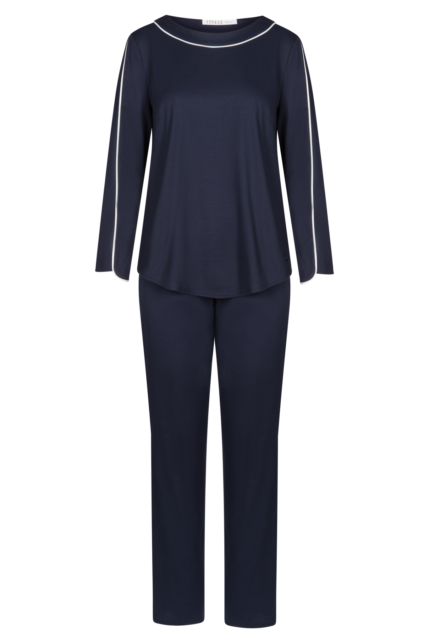 Féraud Pyjamas front view in Navy