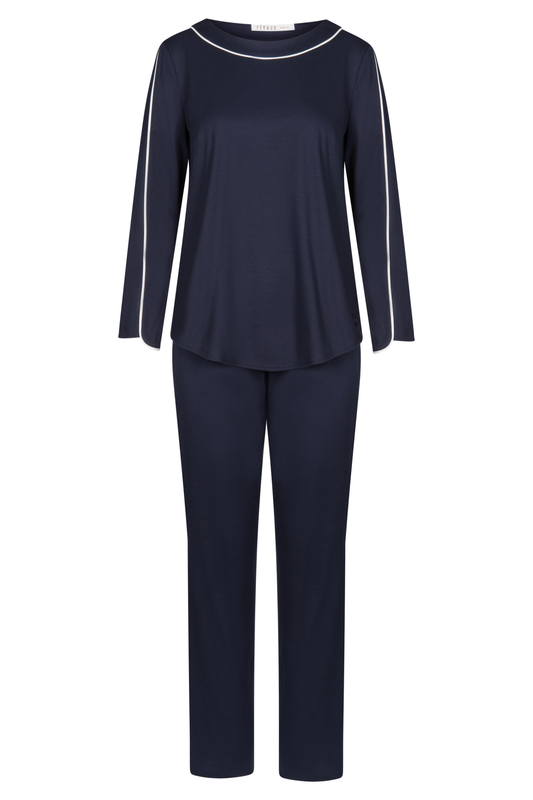 Féraud Pyjamas front view in Navy