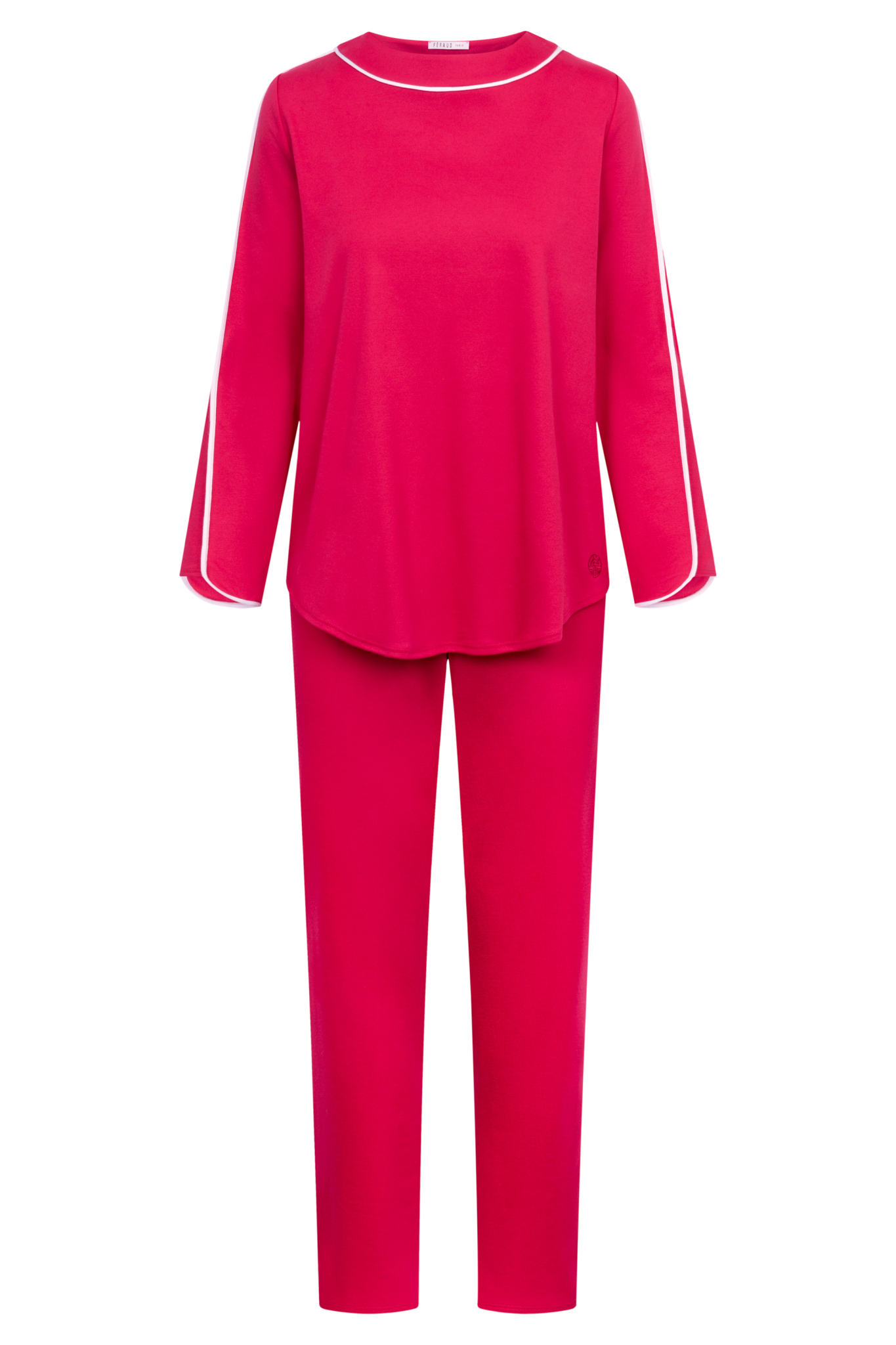 Féraud Pyjamas front view in Raspberry