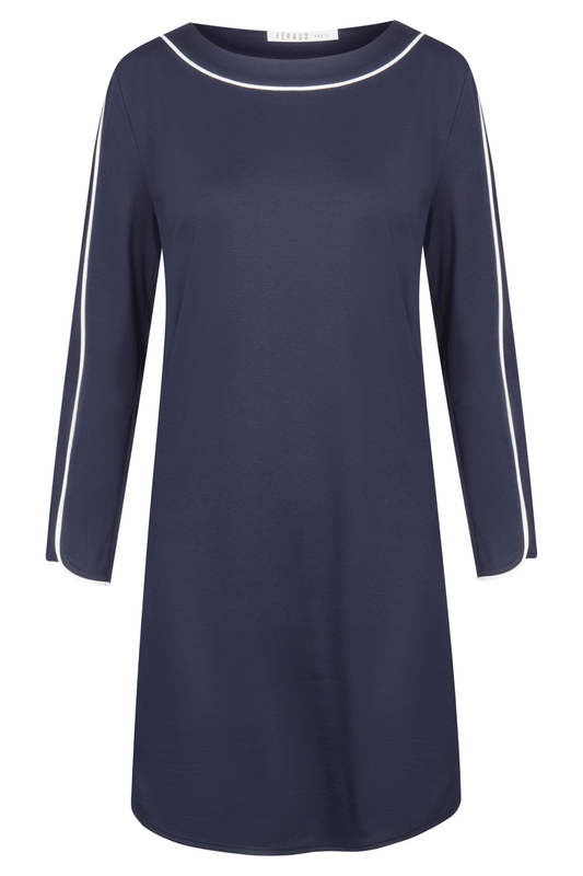 Féraud Nightgown front view in Navy