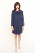 Féraud Nightgown on model in Navy