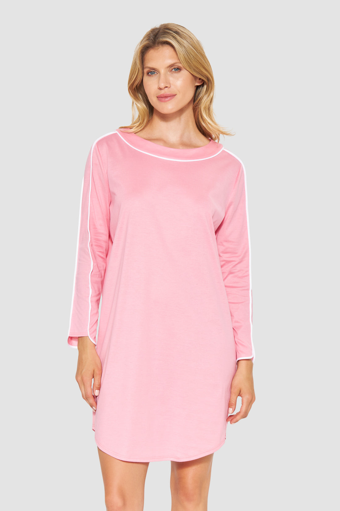 Feraud Night Dress, 1/1 Sleeve, Round Neck Pure Look (3883180) Soft Pink