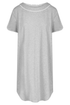 Féraud Nightgown front view in Heather Grey
