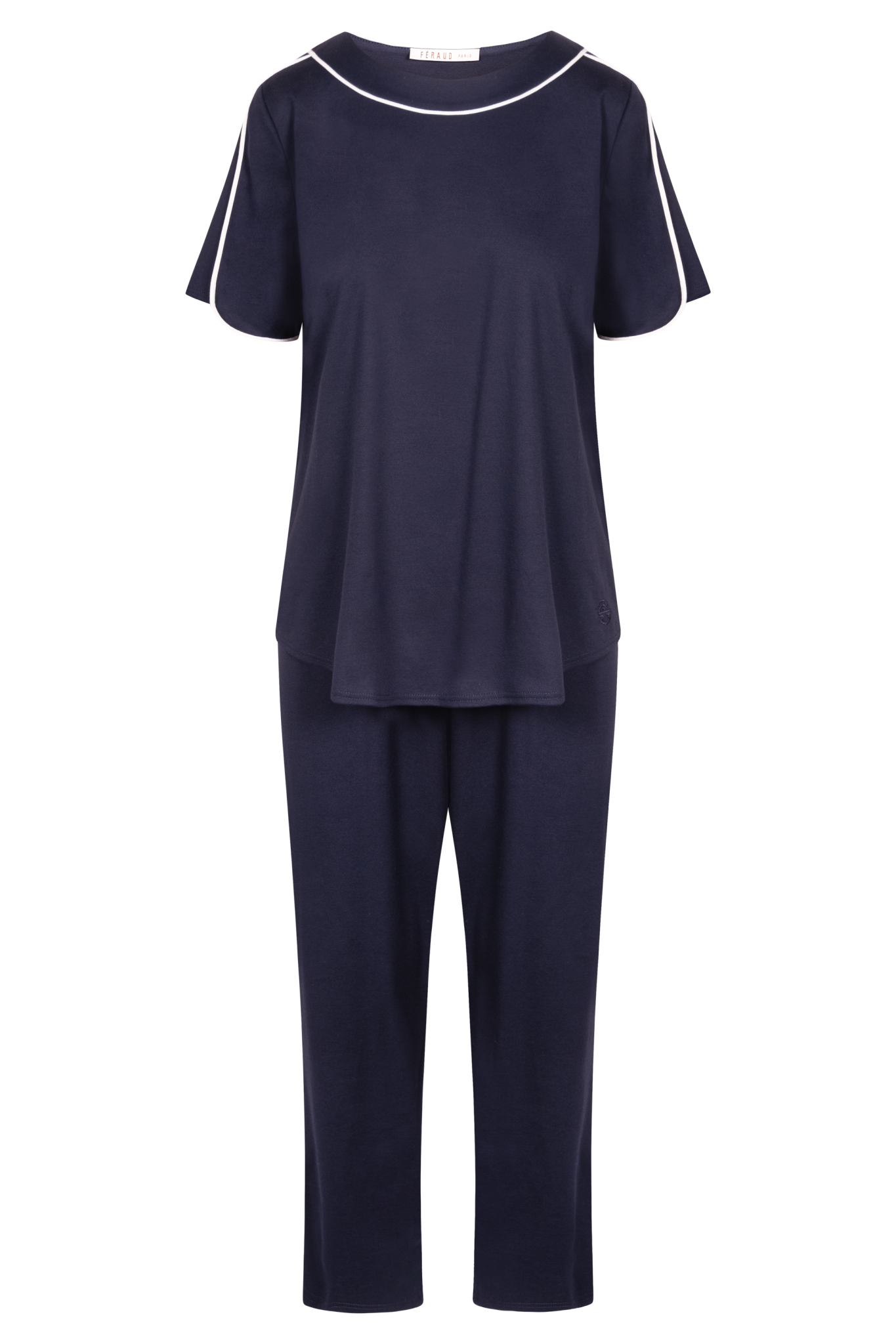 Féraud Pyjamas front view in Navy
