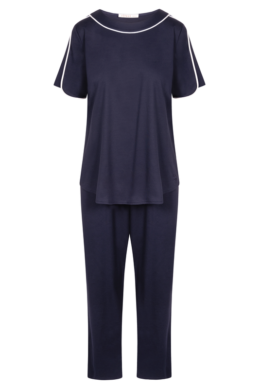 Féraud Pyjamas front view in Navy