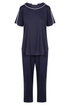 Féraud Pyjamas front view in Navy