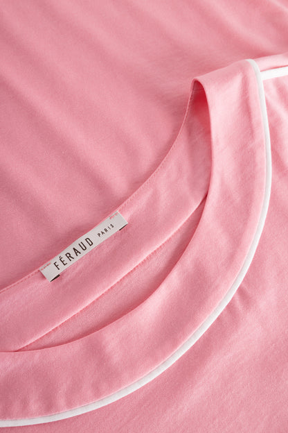 Feraud Pajama, 1/2 Sleeve, Pants 7/8, Round Neck Pu (3884072) Soft Pink