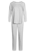 Féraud Pyjamas front view in Heather Grey