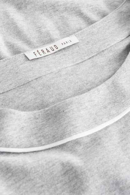 Feraud Night Dress, 1/1 Sleeve, Round Neck Pure Look (3884075) Heather Grey