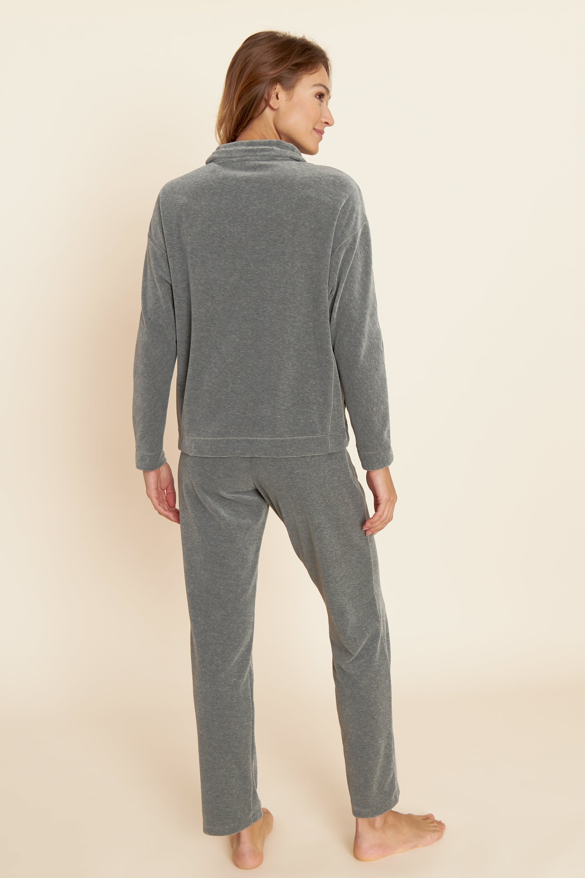 Feraud Lounge Suit, 1/1 Sleeve, Pants 1/1, Zipper, Pocke (3884138) Heather Dark Grey