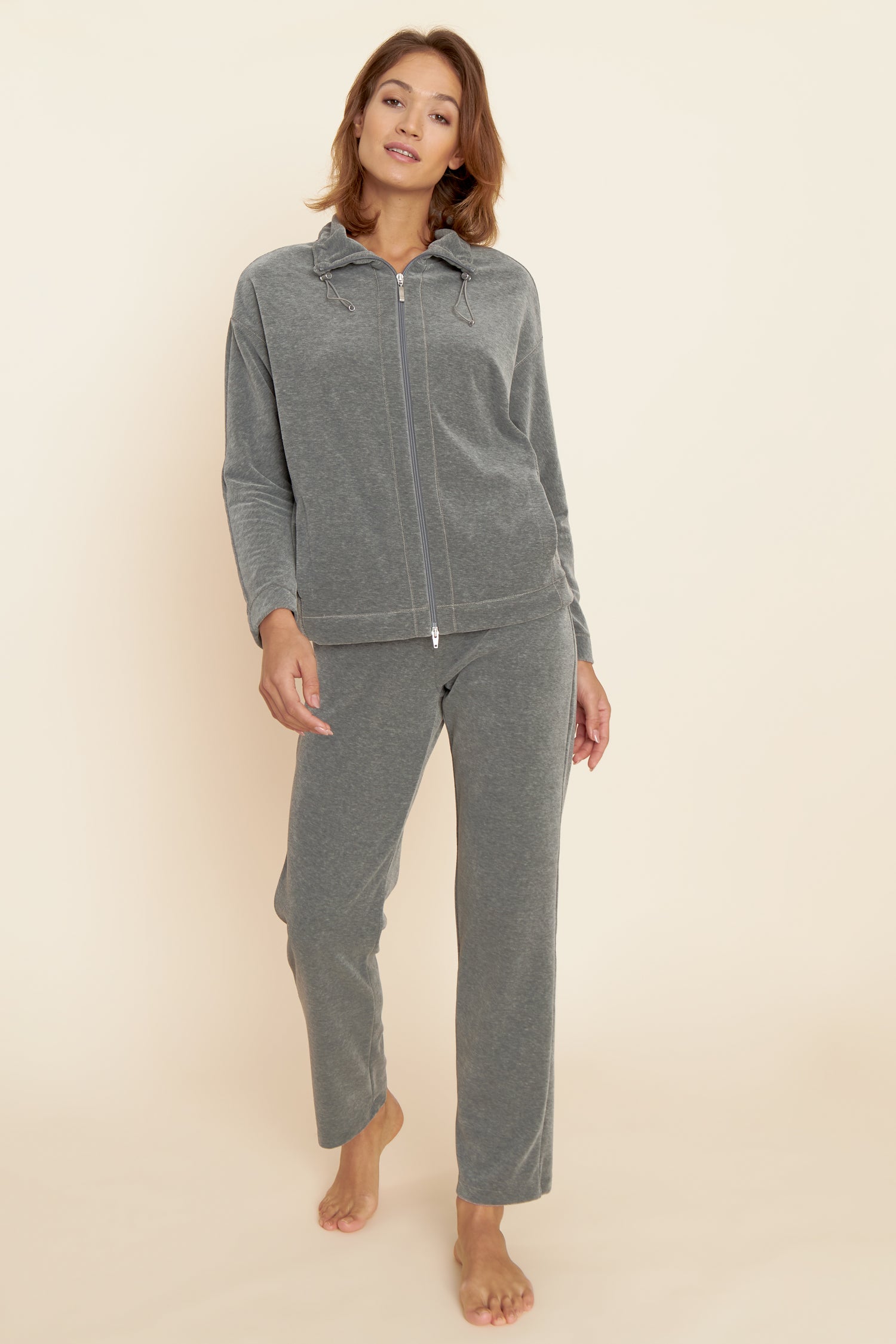 Feraud Lounge Suit, 1/1 Sleeve, Pants 1/1, Zipper, Pocke (3884138) Heather Dark Grey