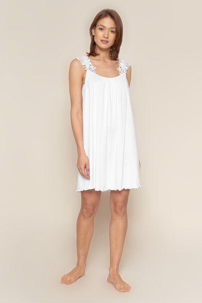 Feraud Night Dress, Sleeveless, Round Neck Romantic Lace (3884189) White