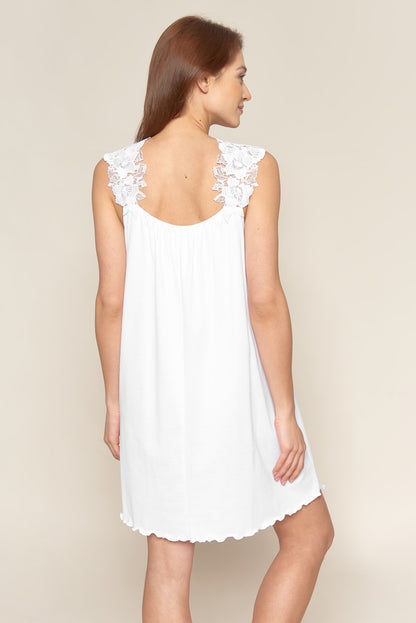 Feraud Night Dress, Sleeveless, Round Neck Romantic Lace (3884189) White