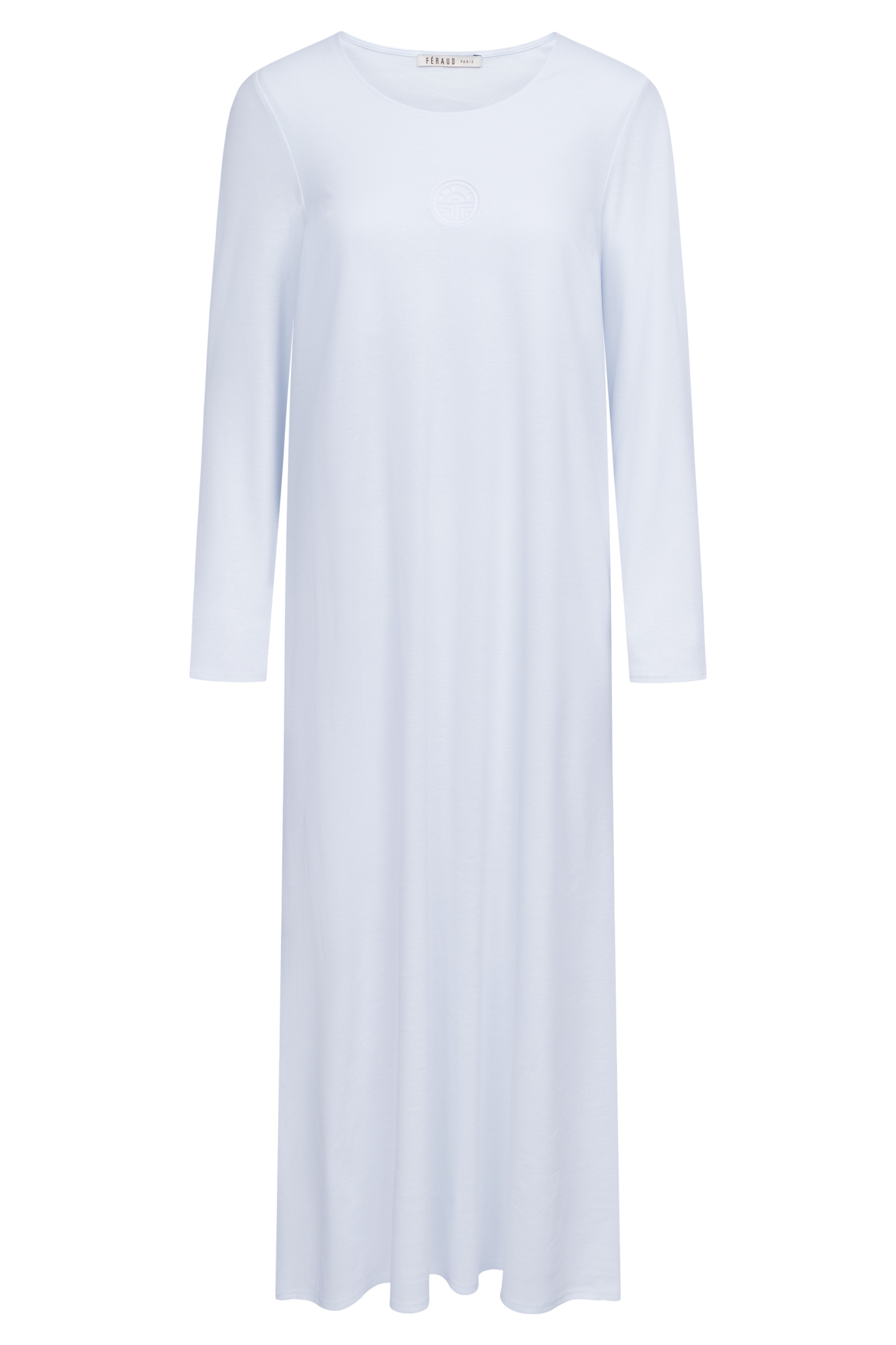 Féraud Nightgown front view in Bleu