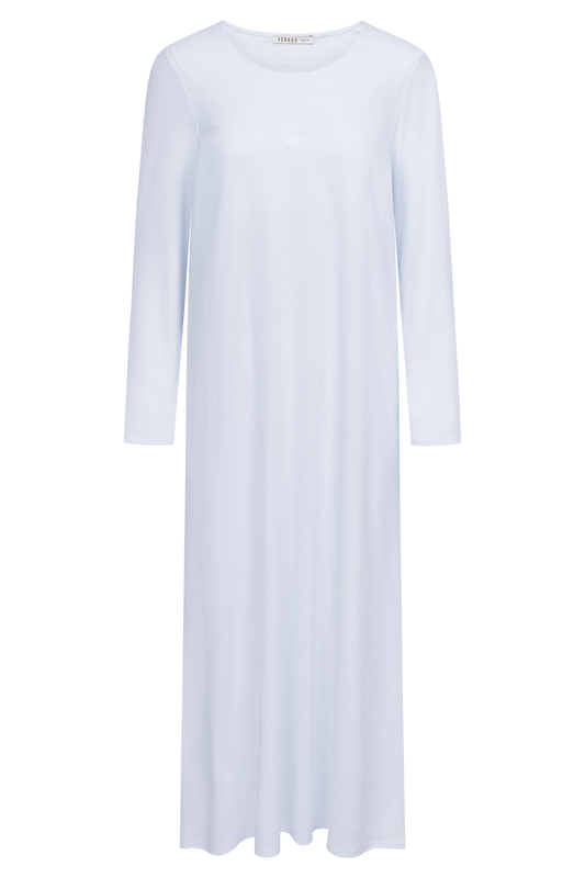 Féraud Nightgown front view in Bleu