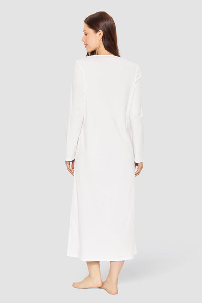 Feraud Night Dress,1/1 Sleeve, Round Neck Interlock (3884195) Champagner