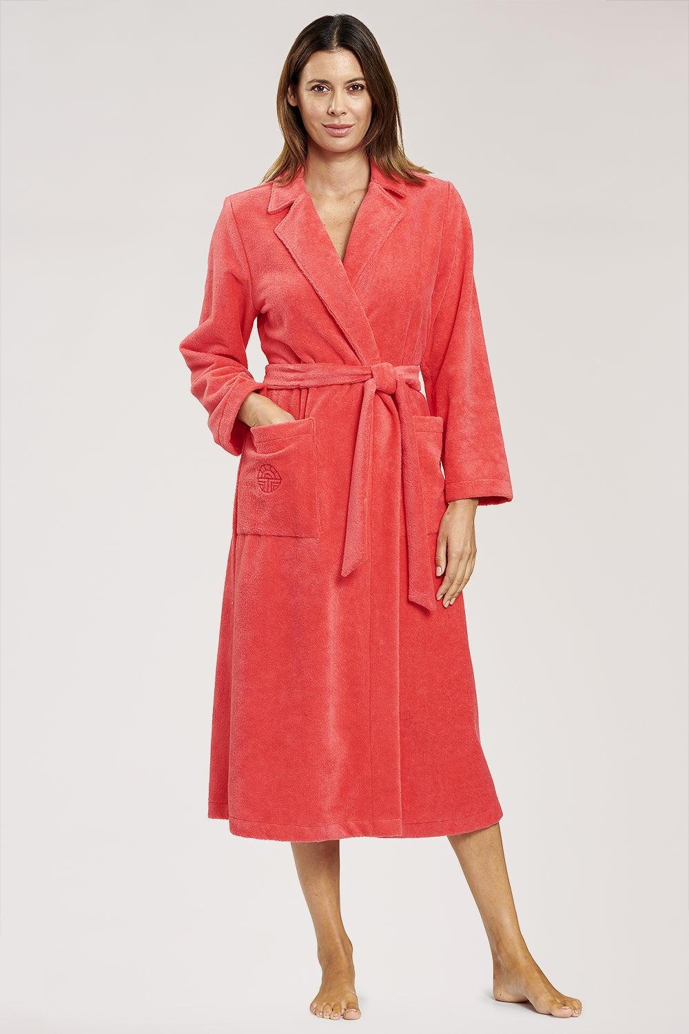 Feraud Robe, 1/1 Sleeve, Wrap-Around, Pockets T (3887103) Coralle