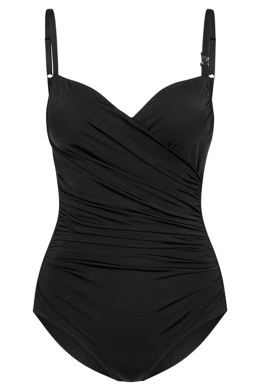Féraud Swimsuit front view in Black