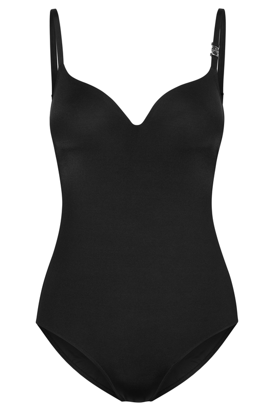 Féraud Swimsuit front view in Black