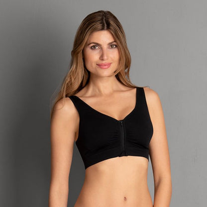 Anita Lynn Post Mastectomy Bra Moulded, Front Closure (5768X) Black