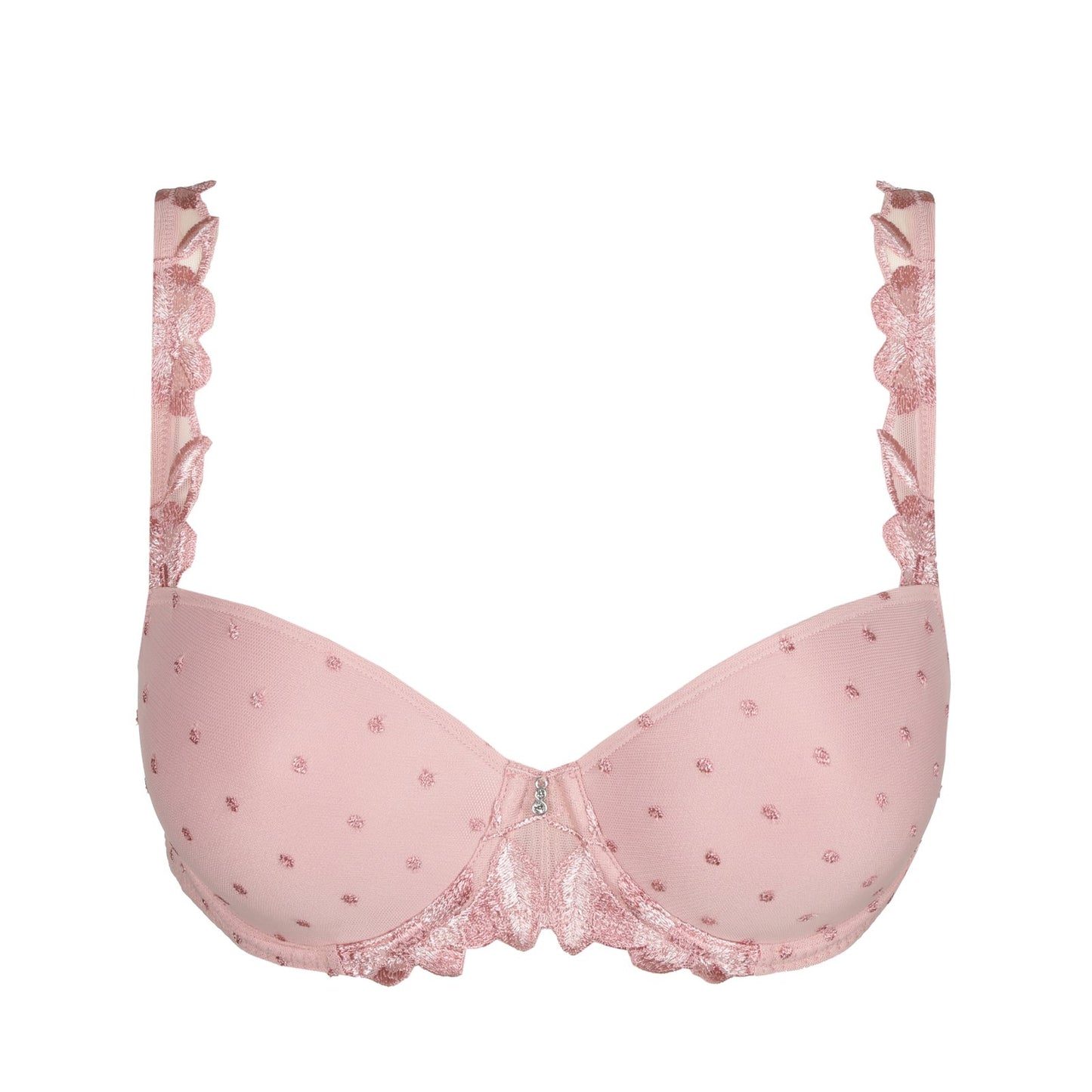 Marie Jo Agnes Padded Balcony Bra detail view in Vintage Pink