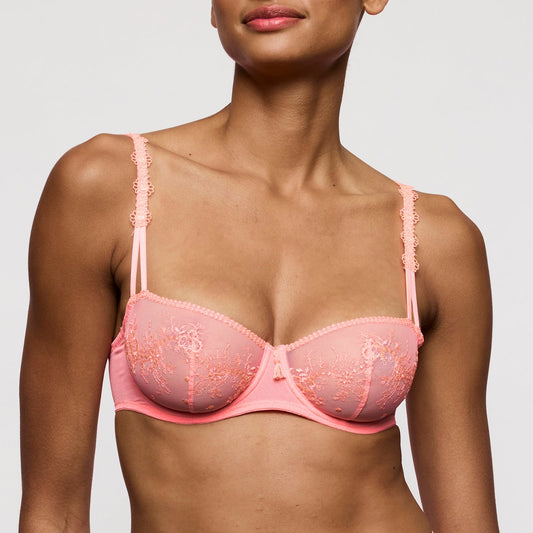 Marie Jo Annaelle Balcony Bra front view in Neon Peach