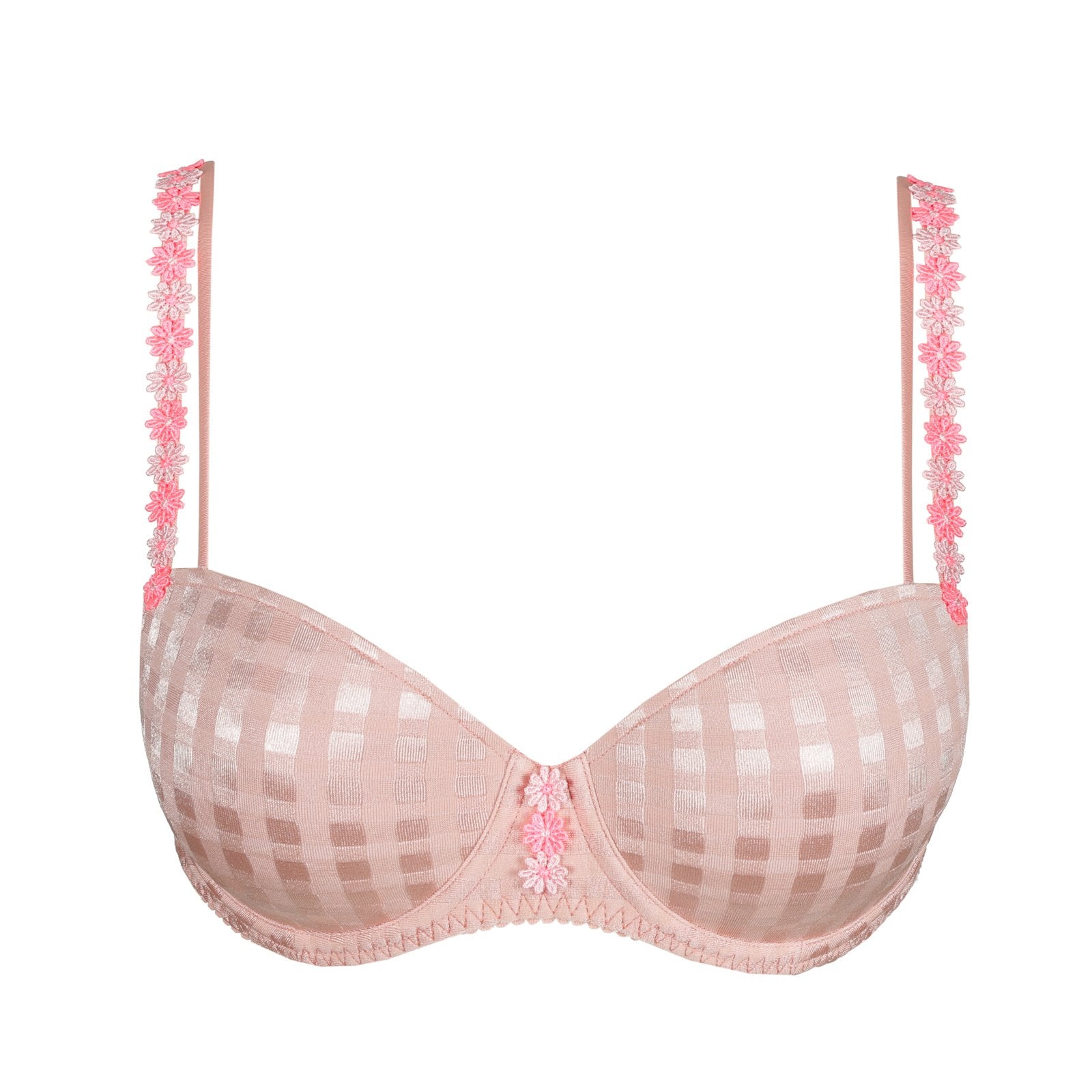 Marie Jo Avero Tiny Padded Balcony Bra detail view in Powder Rose
