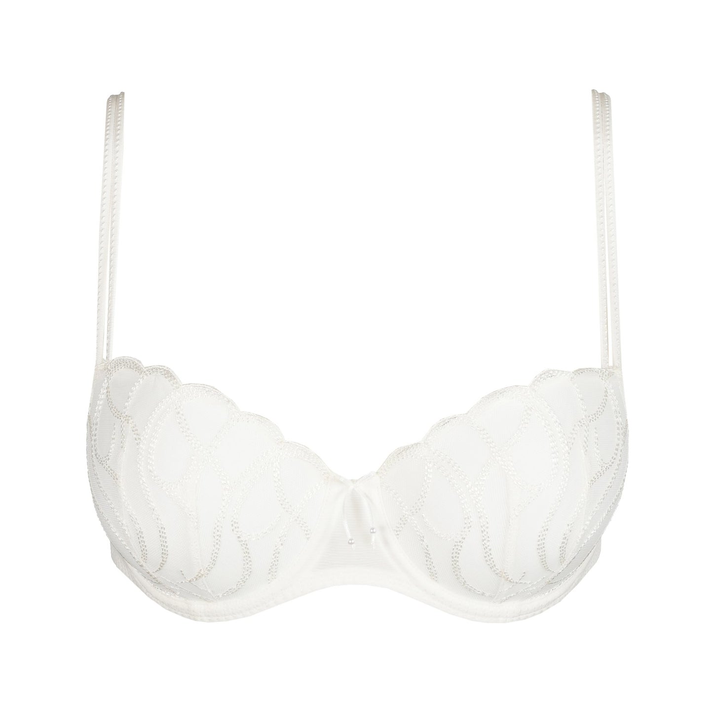 Marie Jo Heleen Padded Balcony Bra detail view in Natural