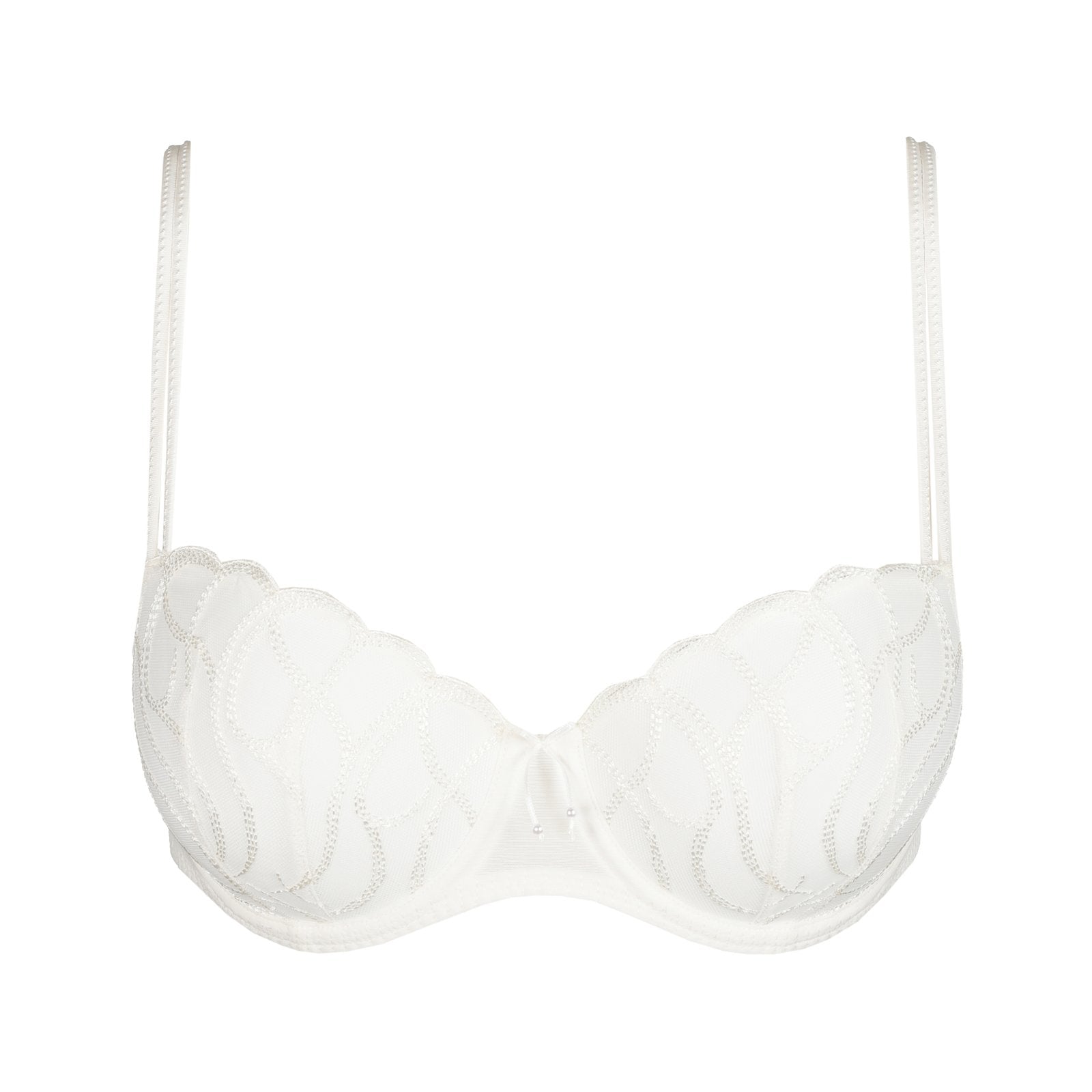 Marie Jo Heleen Padded Balcony Bra detail view in Natural