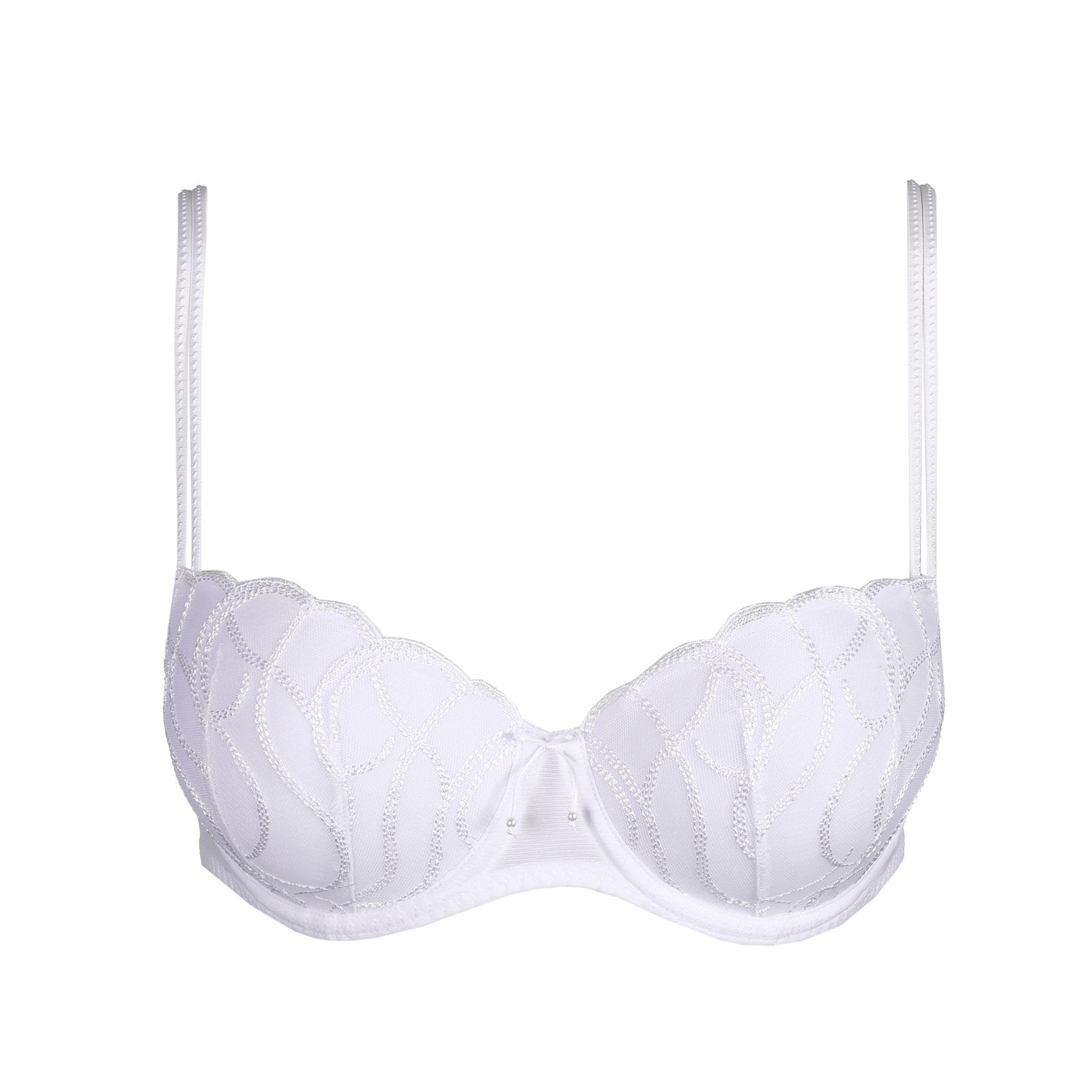 Marie Jo Heleen Padded Balcony Bra detail view in White