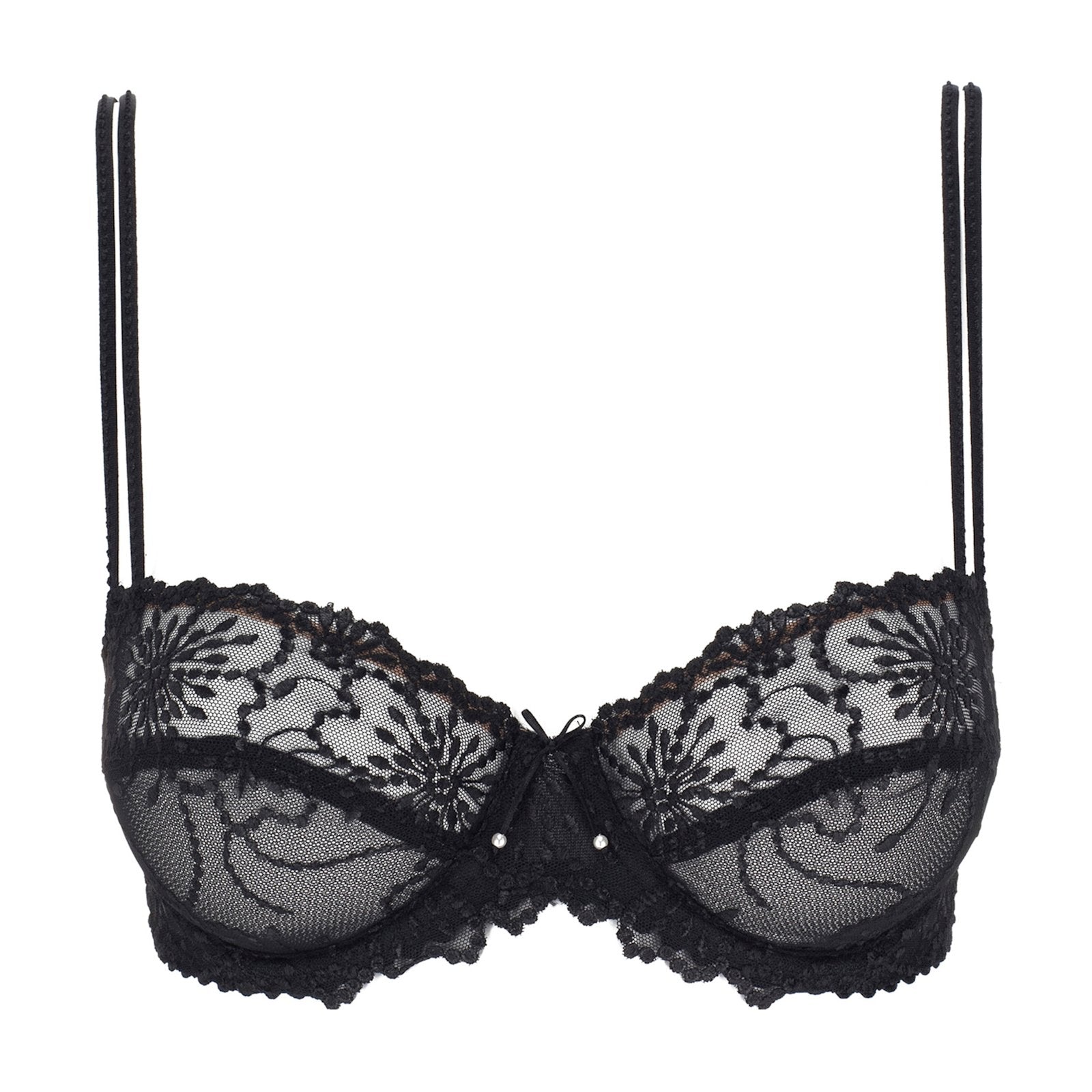 Marie Jo Jane Padded Balcony Bra detail view in Black