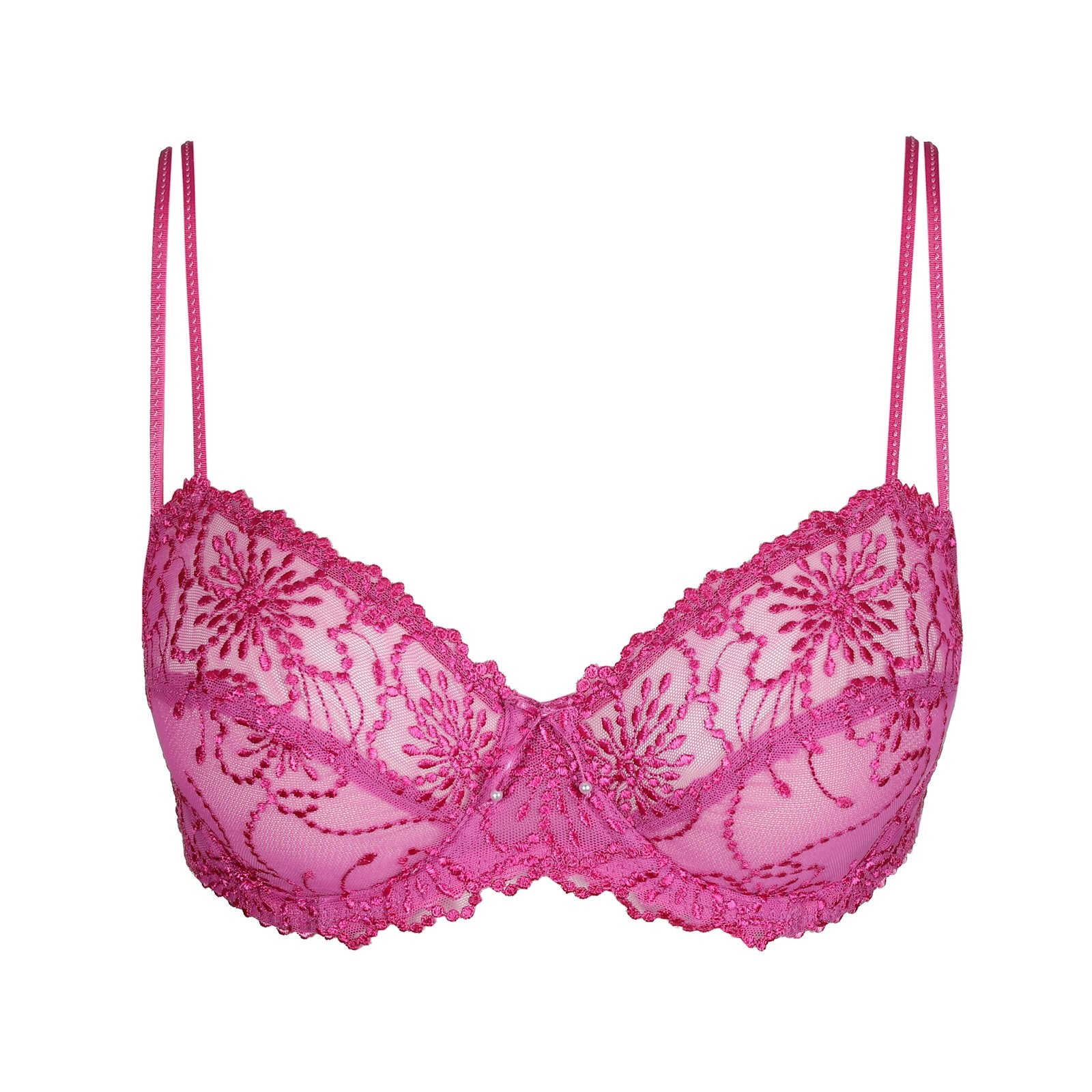 Marie Jo Jane Padded Balcony Bra detail view in Orchid Bliss