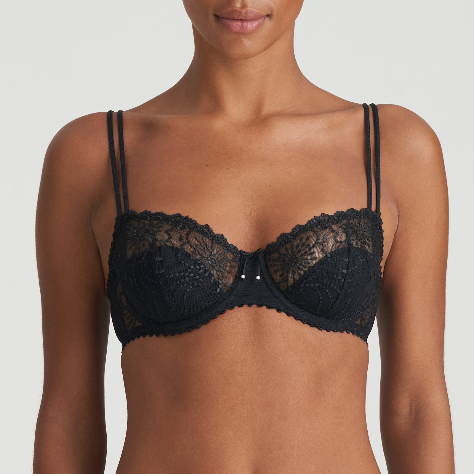 Marie Jo Jane Balcony Bra front view in Black