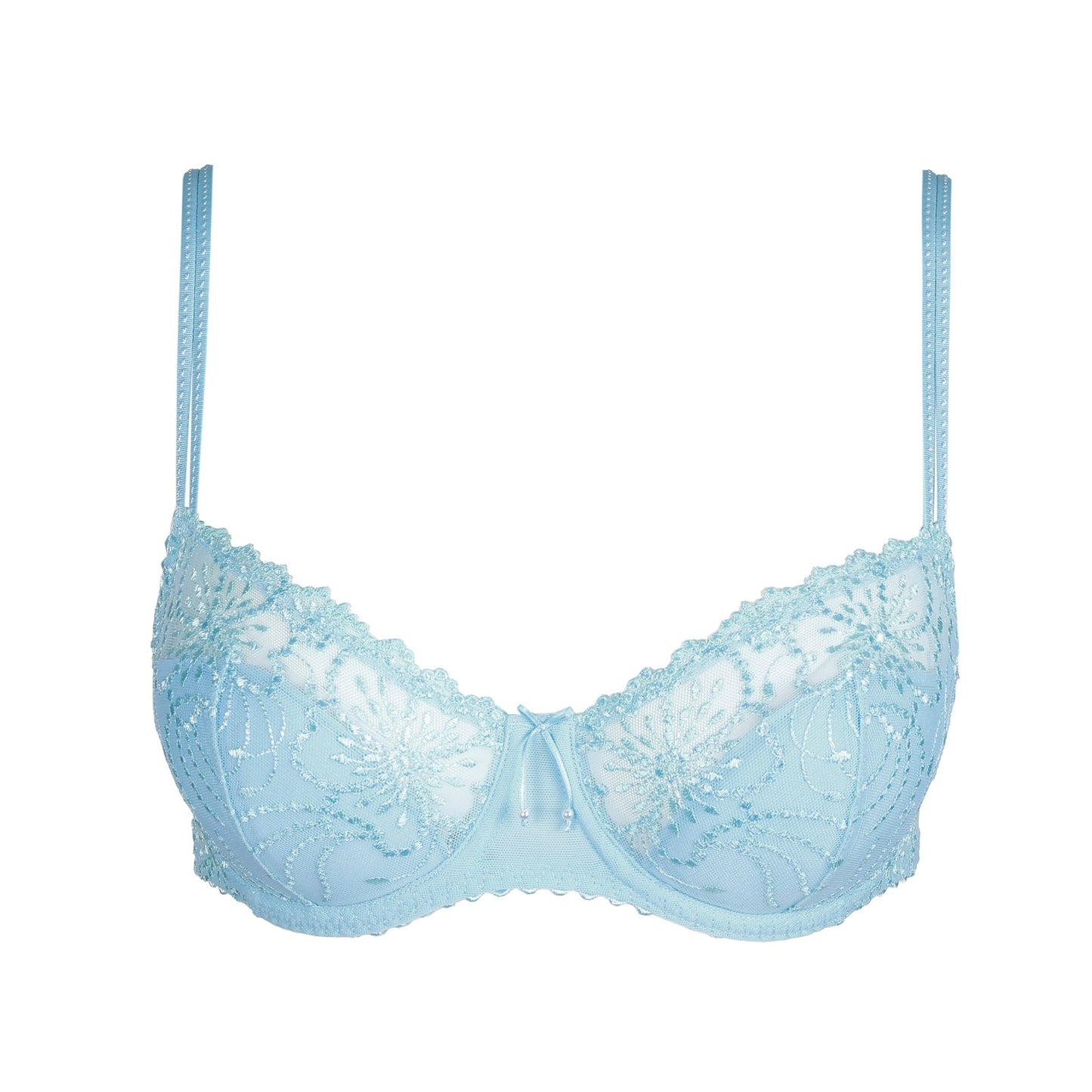 Marie Jo Jane Balcony Bra detail view in Milky Blue